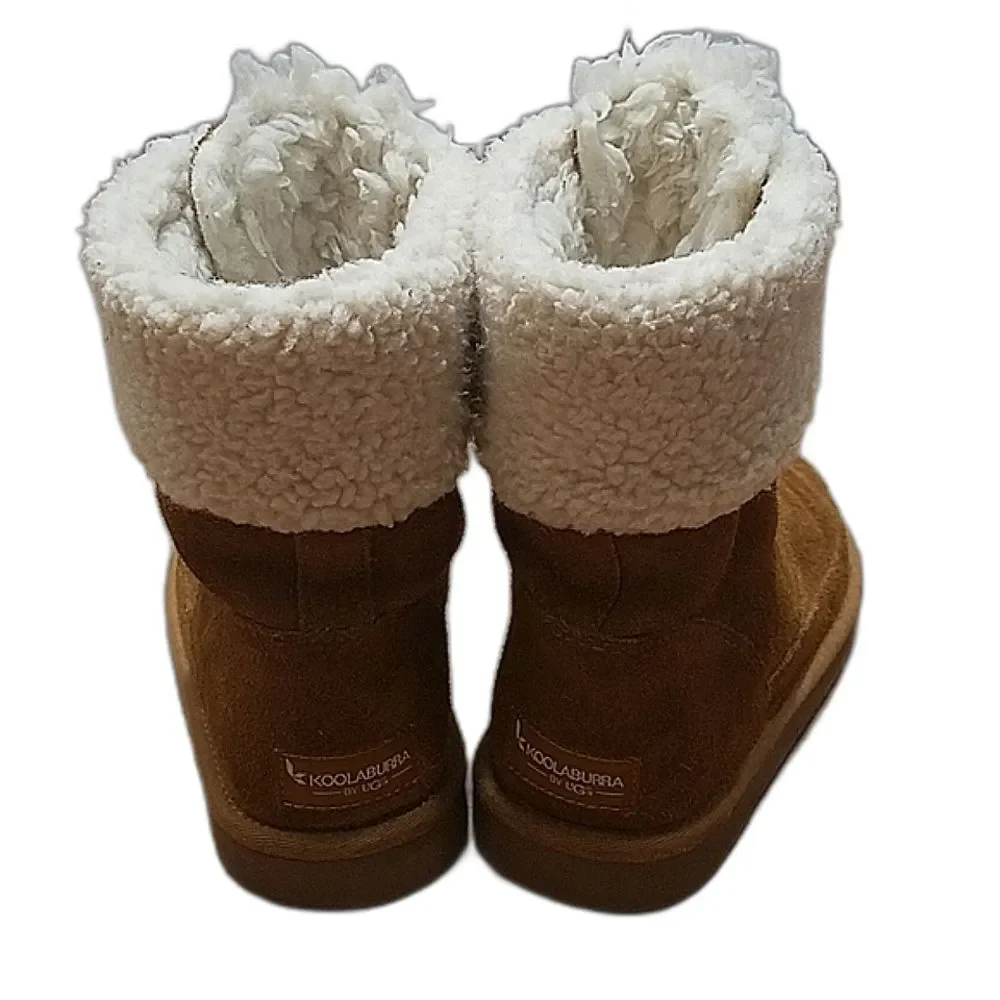 Koolaburra by Ugg Lytta GIRLS SZ 1 Boots, Short Tan Shearling, 1121540k